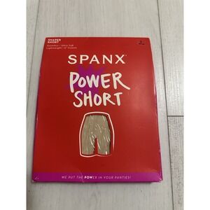 NIP Spanx Power Shorts Shaper Sz L Soft Nude - 6" Inseam